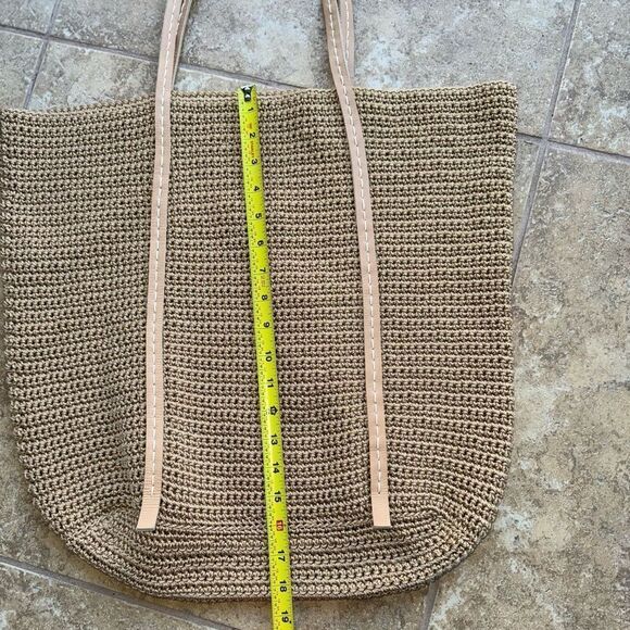 Vintage century rafftia/straw XL tote bag - Picture 3 of 10
